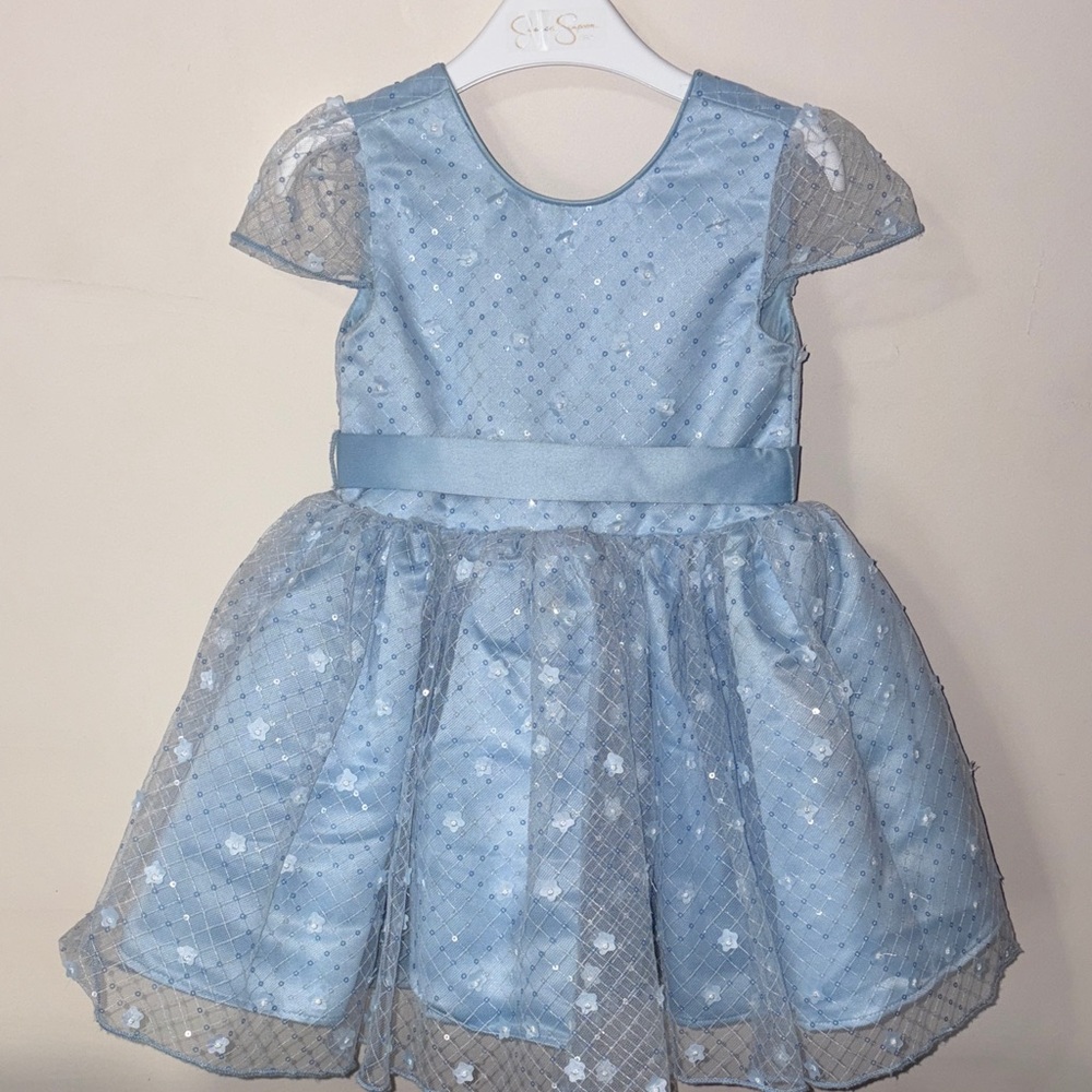 🤑Jessica Simpson Blue Kids Formal Dress